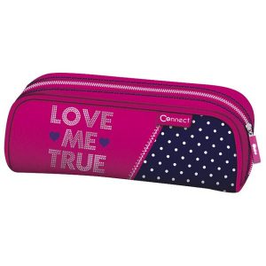 Pernica vrećica/pravokutna Love jeans Connect rozo-plava