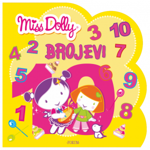 Bojanka Miss Dolly brojevi s naljepnicama