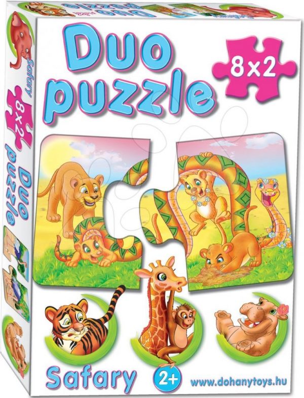 Baby puzzle Duo Safari Dohány 8x2 dijelova s 8 slika