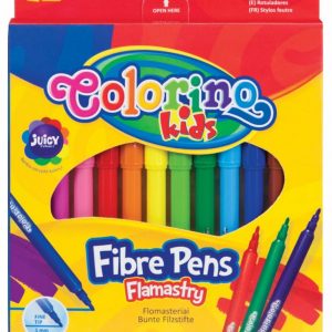 Flomasteri školski 12 boja Colorino Kids Fibre pens, okrugli vrh
