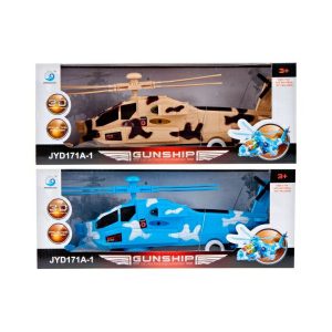 Helikopter vojni sa svjetlom i zvukom - smeđi