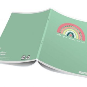 Bilježnica Target A4 pastel - kocke