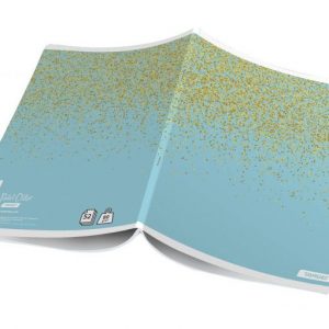 Bilježnica Target A4 pastel glitter - kocke