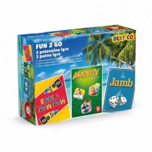 Set sa 3 društvene igre – FUN 2 GO (MAUMAU, ACTIVITY, JAMB)