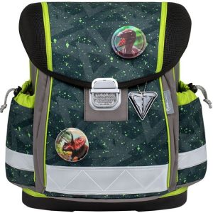 Torba školska Belmil classy with patches green Splash 403-13/AG/PC