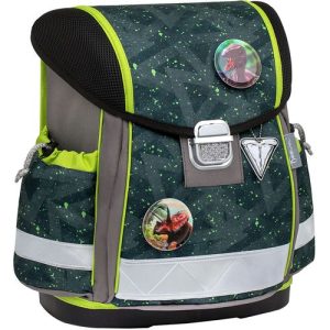 Torba školska Belmil classy with patches green Splash 403-13/AG/PC