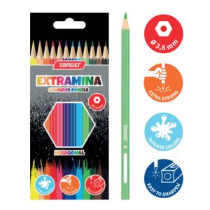 TARGET Bojice drvene Extramina šesterokutne12/1