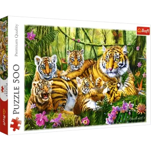 Trefl puzzle Obitelj tigrova 500kom