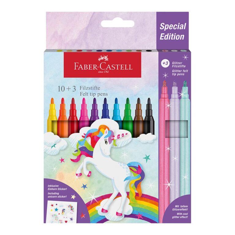 Flomasteri Unicorn Faber Castell 10+3 boje blister