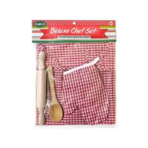 Kuhinjski set sa pregačom, kuhačom, valjkom