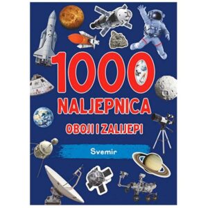 1000 NALJEPNICA Svemir,oboji i zalijepi