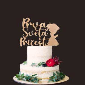 Toper Prva sveta pričest djevojčica - silk sand