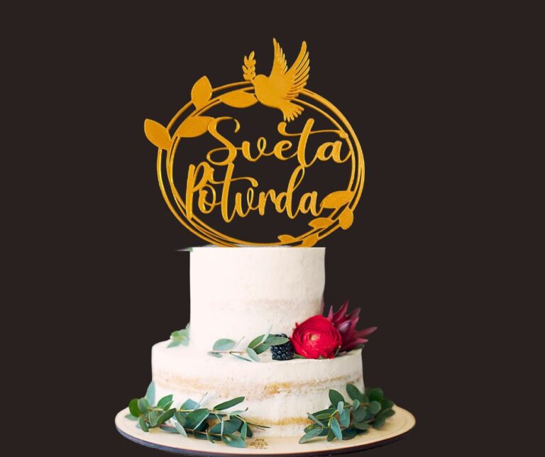 Toper Sveta potvrda krug - zlatni