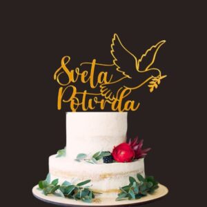 Toper Sveta potvrda golubica - zlatni