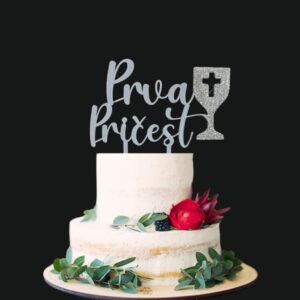 Toper Prva pričest kalež - srebrni + šljokice (kalež)