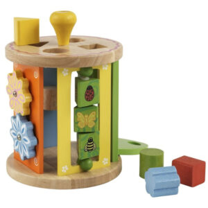 Igračka Drveni edukativni valjak s umetaljkama