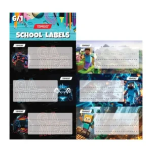 Naljepnice za bilježnice 6/1 TARGET GAMER