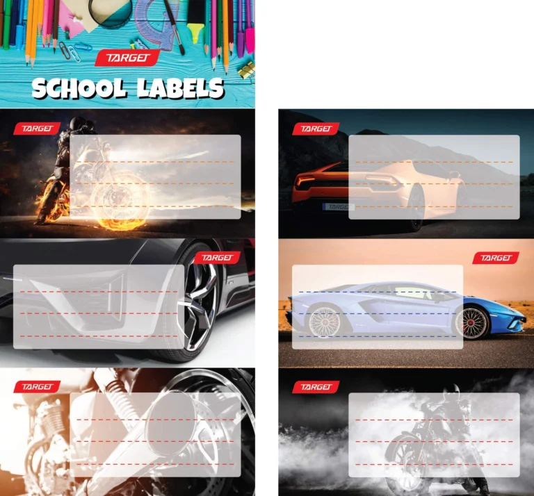 Naljepnice za bilježnice 6/1 TARGET Speed