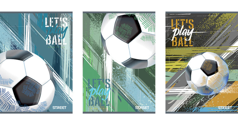 Bilježnica A4 crte Street FOOTBALL metallic 54L - Slika 4