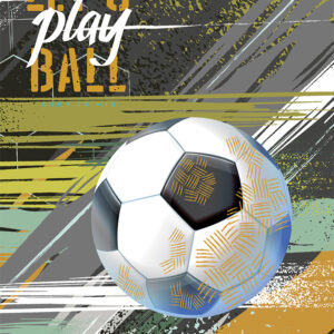 Bilježnica A4/K kvadratići Street Football Metalic