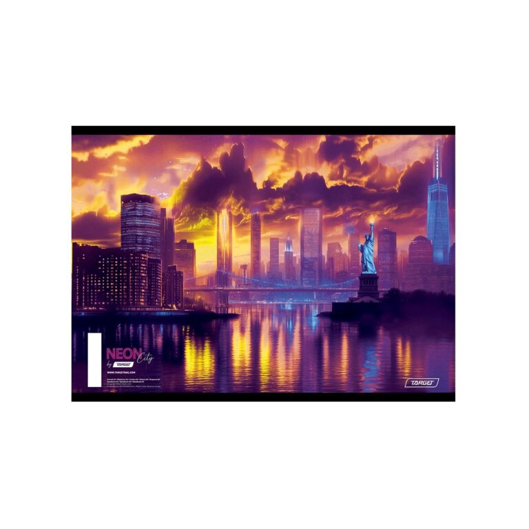 Bilježnica A4 Meki uvez Crte Target Neon City 52 lista - Slika 4