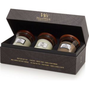 Svijeća mirisna WoodWick 3x85g 3/1 Woody (poklon set)