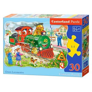 Puzzle Castorland 30kom Zelena lokomotiva