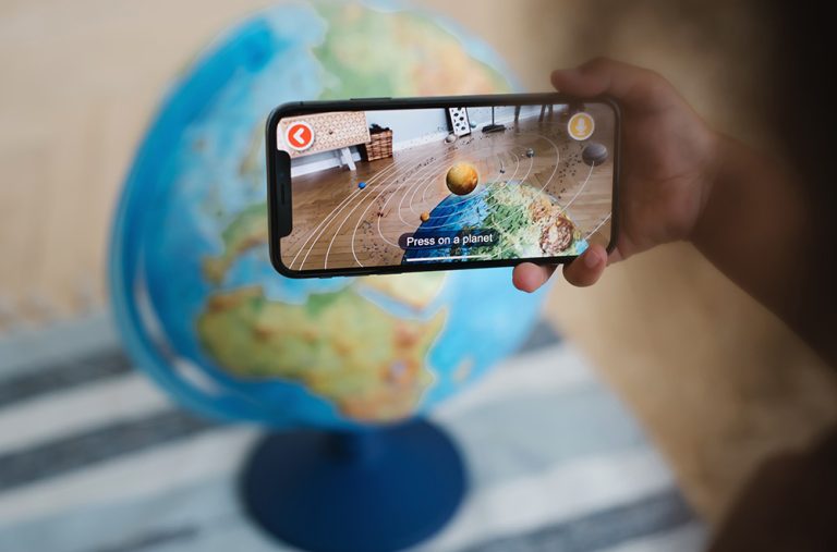 Globus 25cm Alaysky’s reljefni LED svijetlo, HRV 2u1 mapa sazviježđa, IQ App P4 - Slika 3
